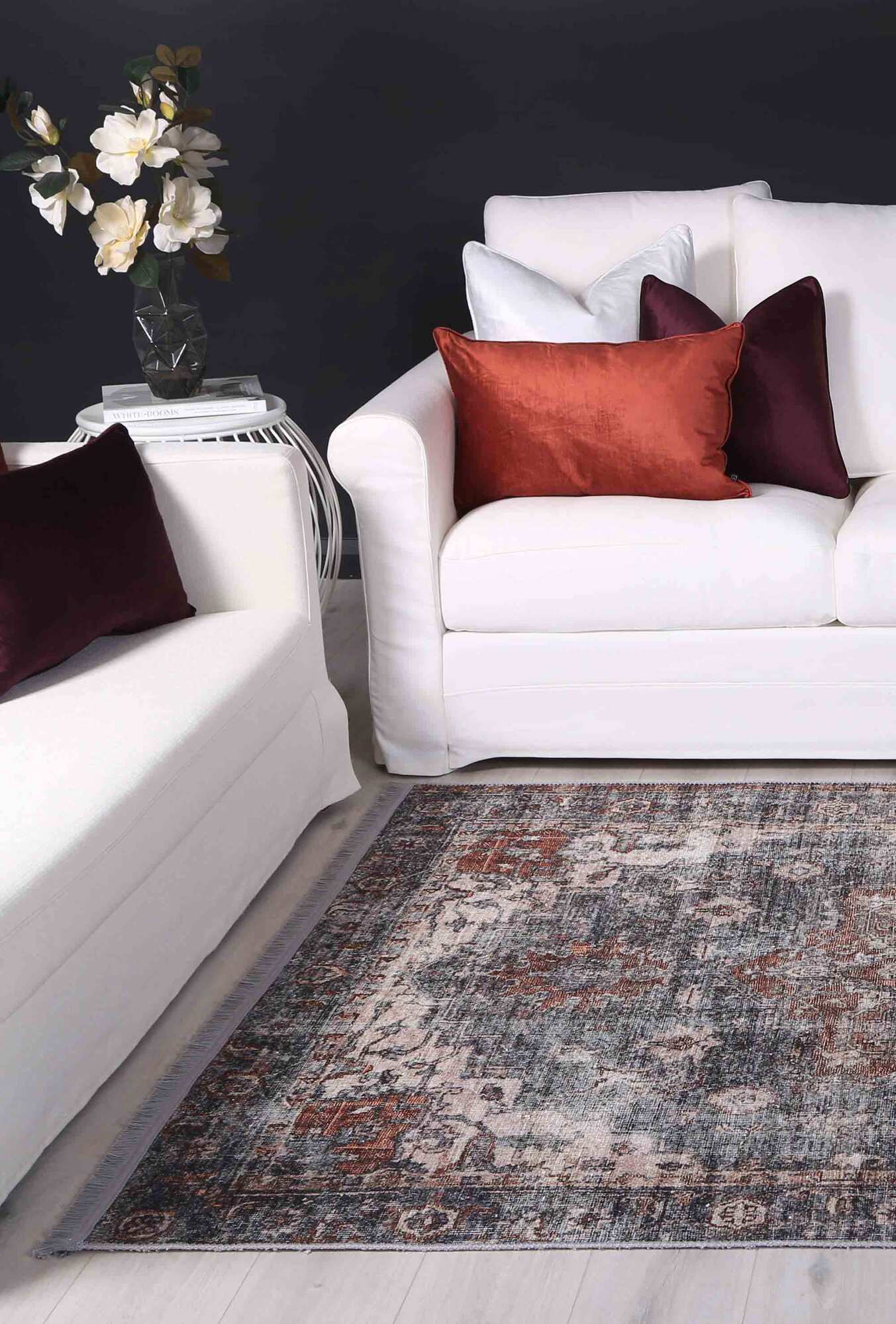 Large View Victoria Vintage Cotton Rug(Size 230 x 160cm)