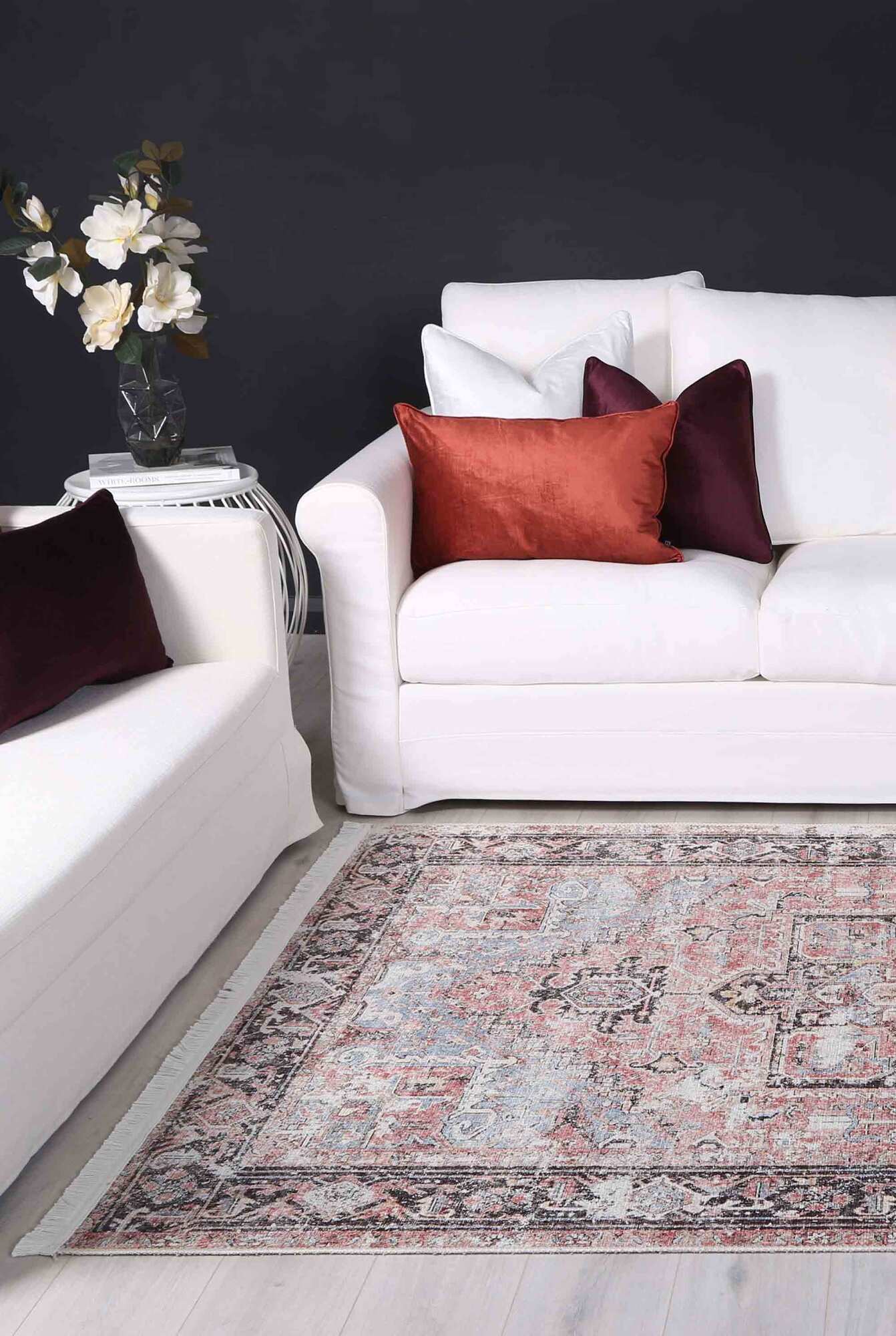 Large View Victoria Vintage Cotton Rug(Size 230 x 160cm)