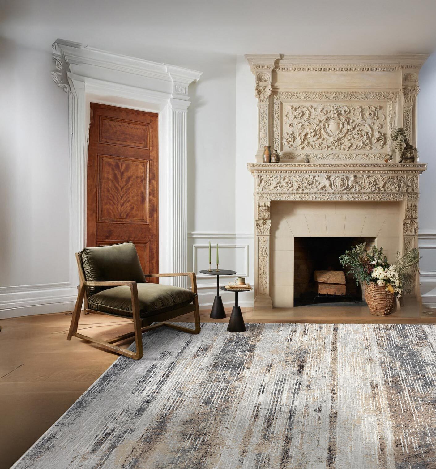 Large View Vision Abstract Pattern Rug