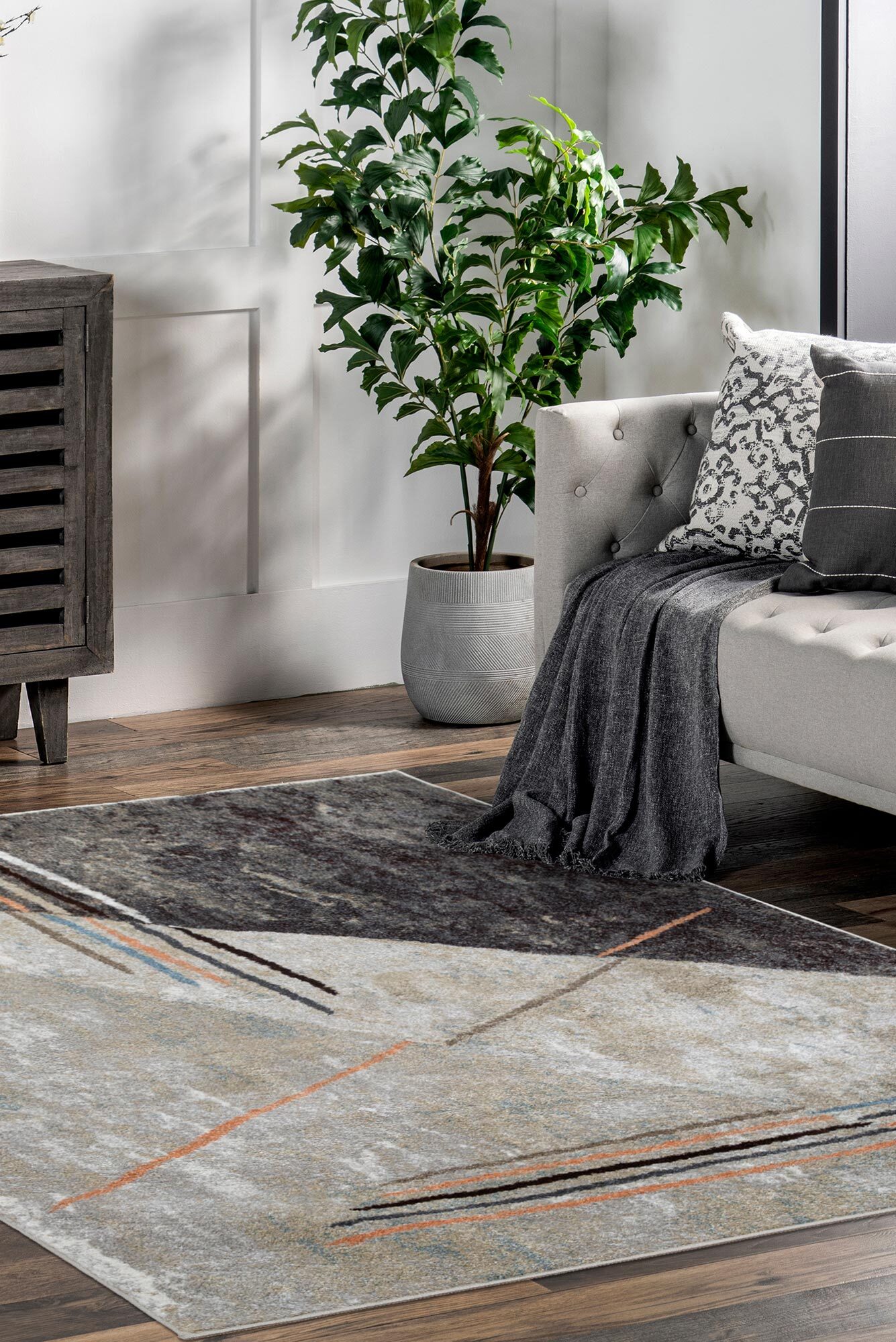 Large View Vivid Modern Abstract Rug(Size 230 x 160cm)
