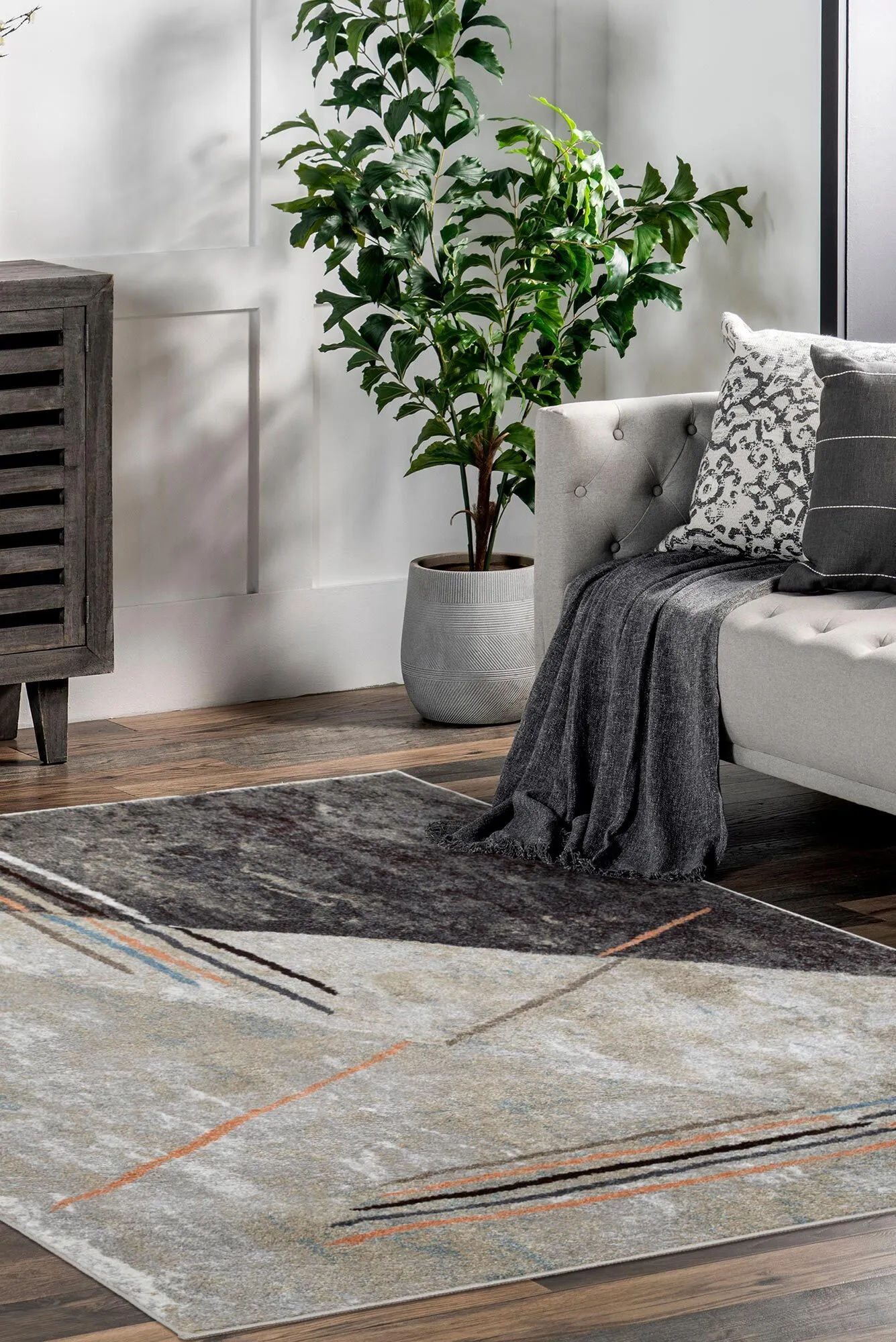 Large View Vivid Modern Abstract Rug(Size 230 x 160cm)
