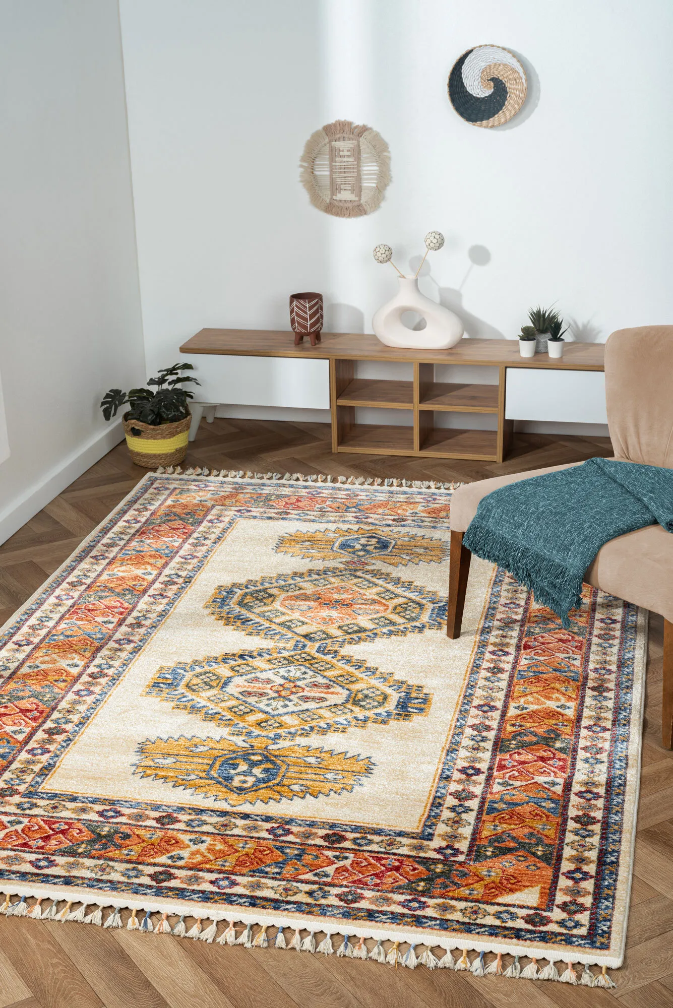 Ziegler Traditional Medallion Rug(Size 230 x 160cm)