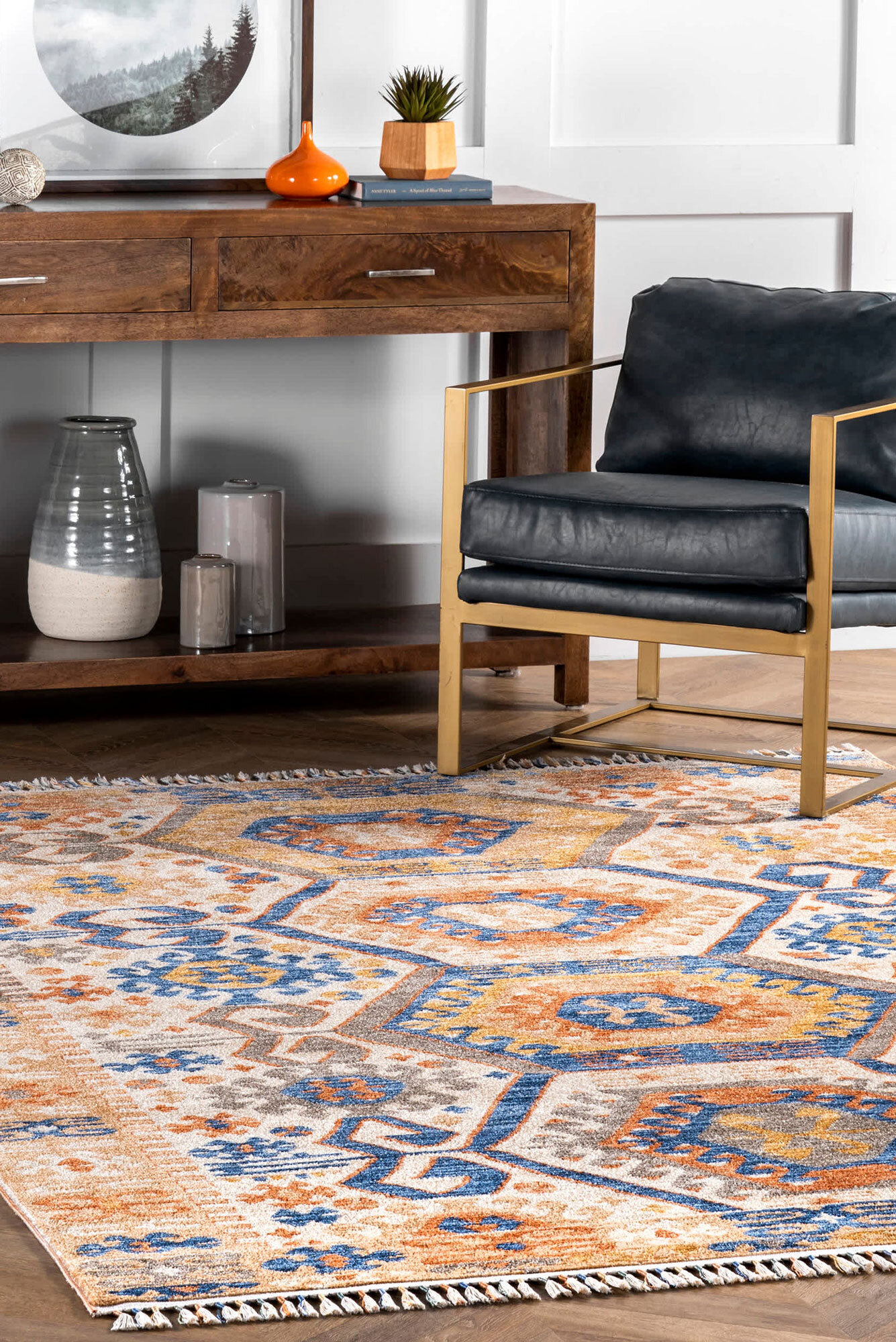 Large View Samantha Moroccan Tassel Rug(Size 230 x 160cm)