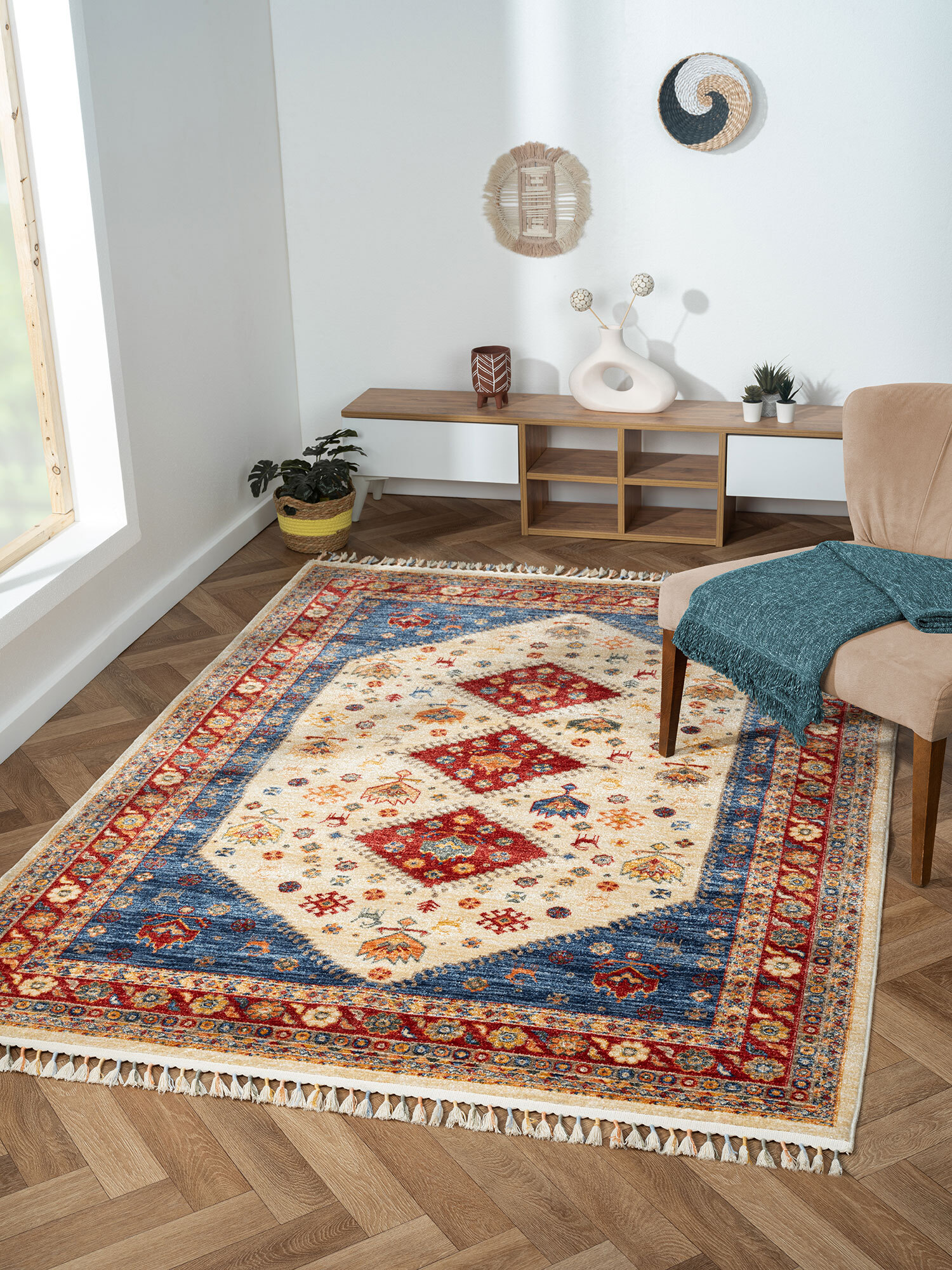 Large View Ziegler Traditional Medallion Rug