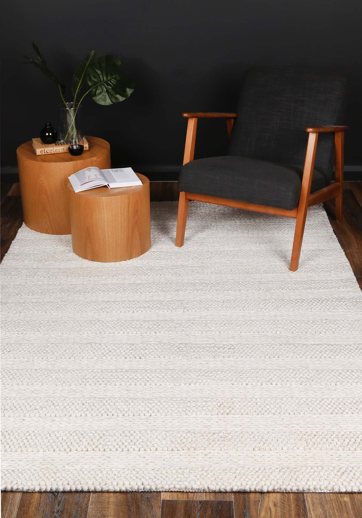 Large View Zuri Hand Loomed Wool Rug(Size 230 x 160cm)