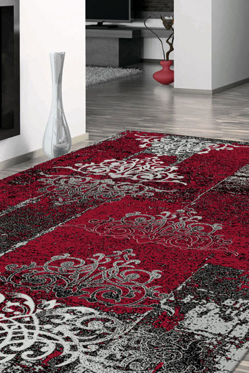 Bali Modern Rug | Red Abstract Rugs | Free Shipping