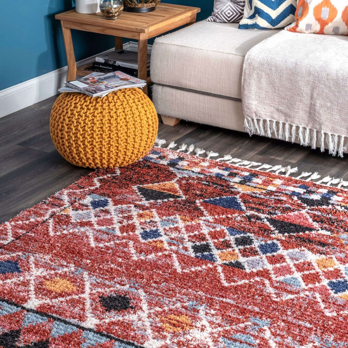 Amara Tribal Moroccan Tassel Rug