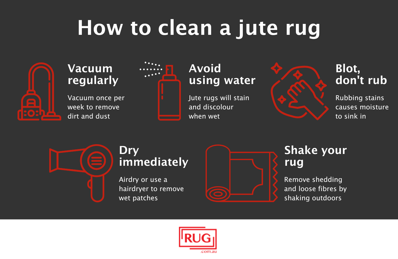 how to clean a jute rug