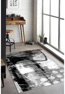 Atlanta Grey Modern Abstract Rug
