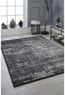 Alex Black Contemporary Rug