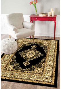 Atlanta Classic Medallion Black Rug