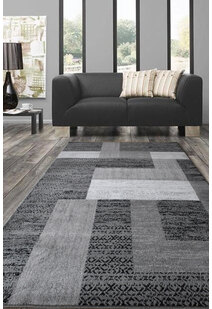 Atlanta Modern Geometric Grey Rug