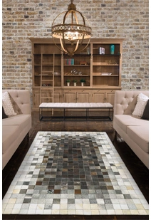 Atlas Cowhide Leather Rug