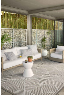 Alfresco Geometric Patio Rug