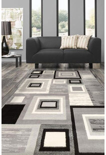 Axel Square Pattern Rug AM8430-GG