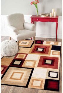 Axel Modern Square Pattern Rug