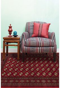 Red Tribal Afghan Medallion Rug