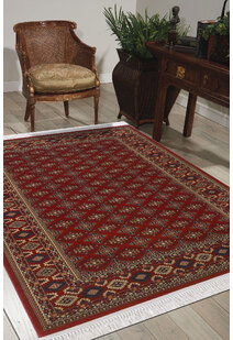 Red Traditional Afghan Rug