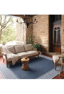 Ambient Blue Indoor Outdoor Rug