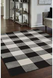 Adel Plaid Check Pattern Rug
