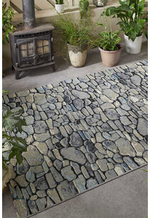 Aperto Stone Pebble Pattern Rug