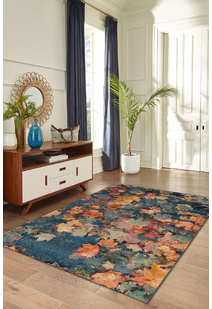 Aperto Floral Autumn Leaves Rug