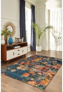 Aperto Floral Autumn Leaves Rug