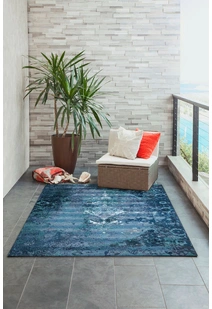 Aperto Transitional Blue Rug