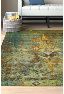Aperto Transitional Green Rug