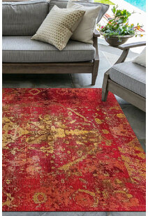 Aperto Transitional Red Rug