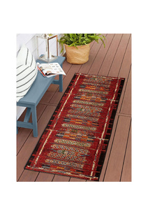Aperto Red Tribal Pattern Rug