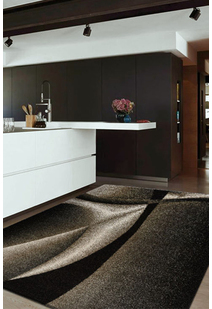 Aria Grey Modern Abstract Rug