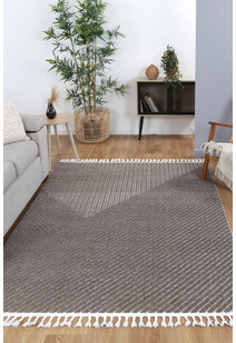 Ariel Brown Moroccan Tassel Rug