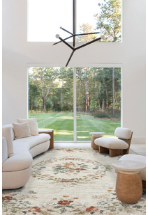 Aubusson Floral Medallion Rug