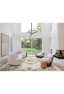Aubusson Floral Medallion Rug
