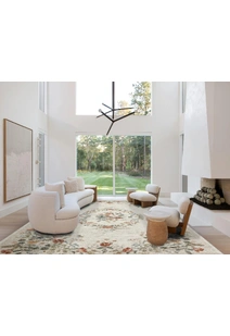 Aubusson Floral Medallion Rug