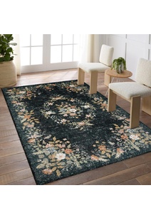 Aubusson Floral Medallion Rug