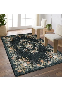 Aubusson Floral Medallion Rug