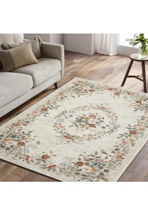 Aubusson Floral Medallion Rug