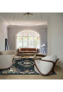 Aubusson Floral Medallion Rug