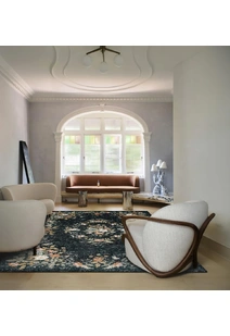 Aubusson Floral Medallion Rug