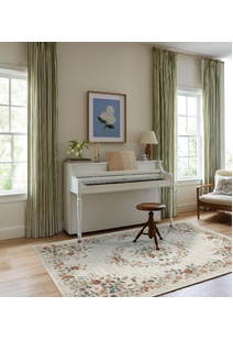 Aubusson Floral Medallion Rug