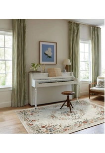 Aubusson Floral Medallion Rug