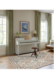 Aubusson Floral Pattern Rug