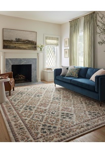Aubusson Floral Pattern Rug