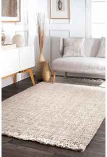 Bleach Jute Natural Rug BJPLAIN-B