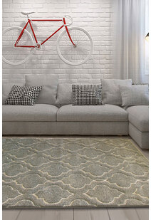 Bonnie Modern Grey Trellis Rug