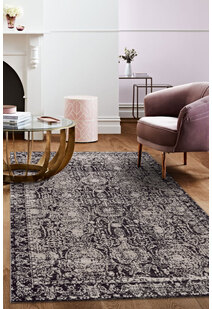 Brigitte Black Traditional Rug