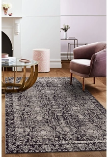 Brigitte Black Traditional Rug