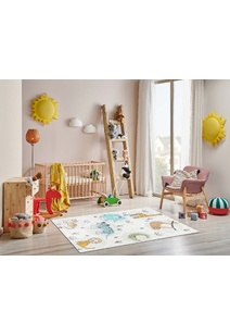 Candy Safari Animals Kids Rug